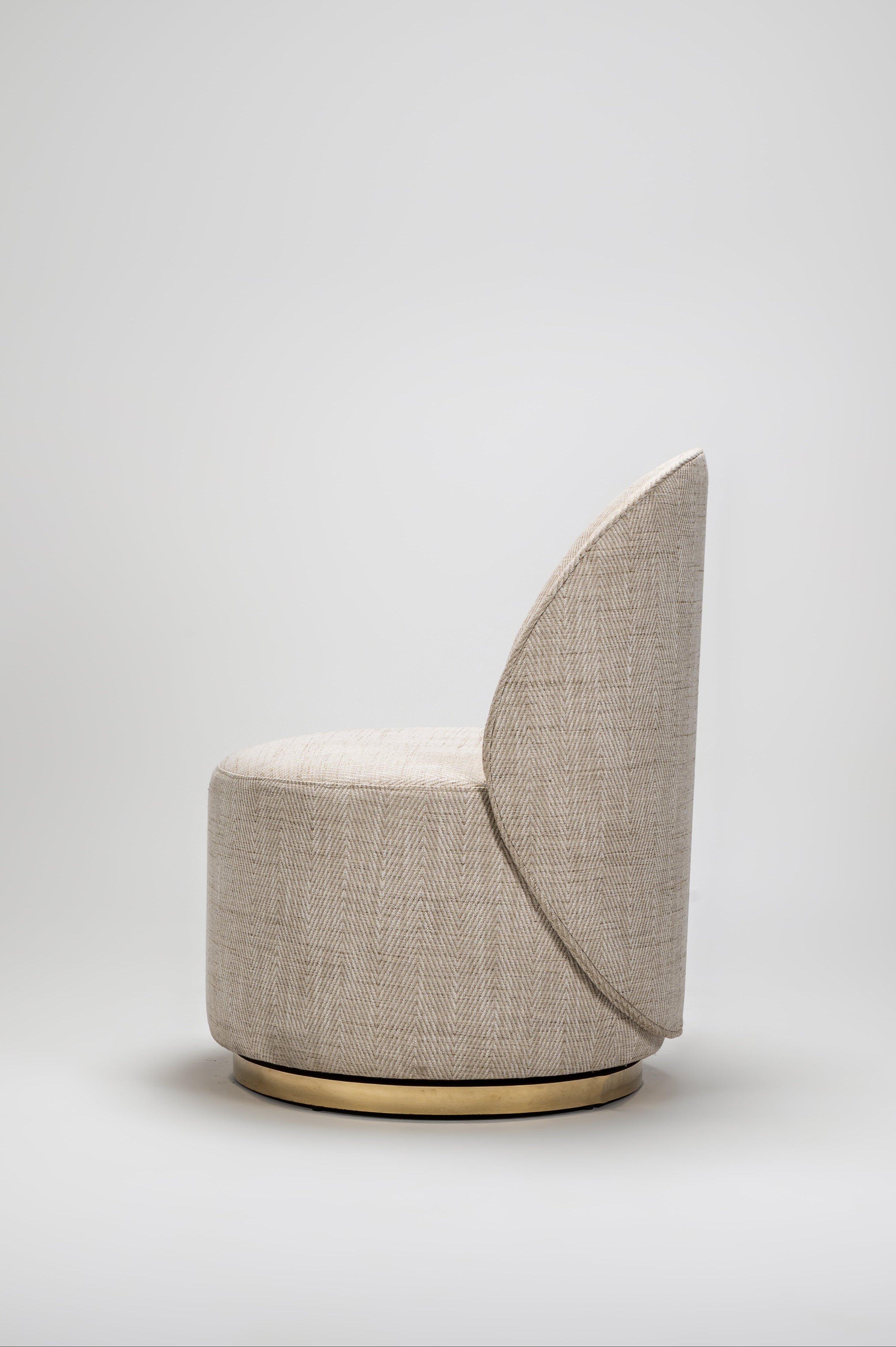 Modern chair with a unique design on a white background