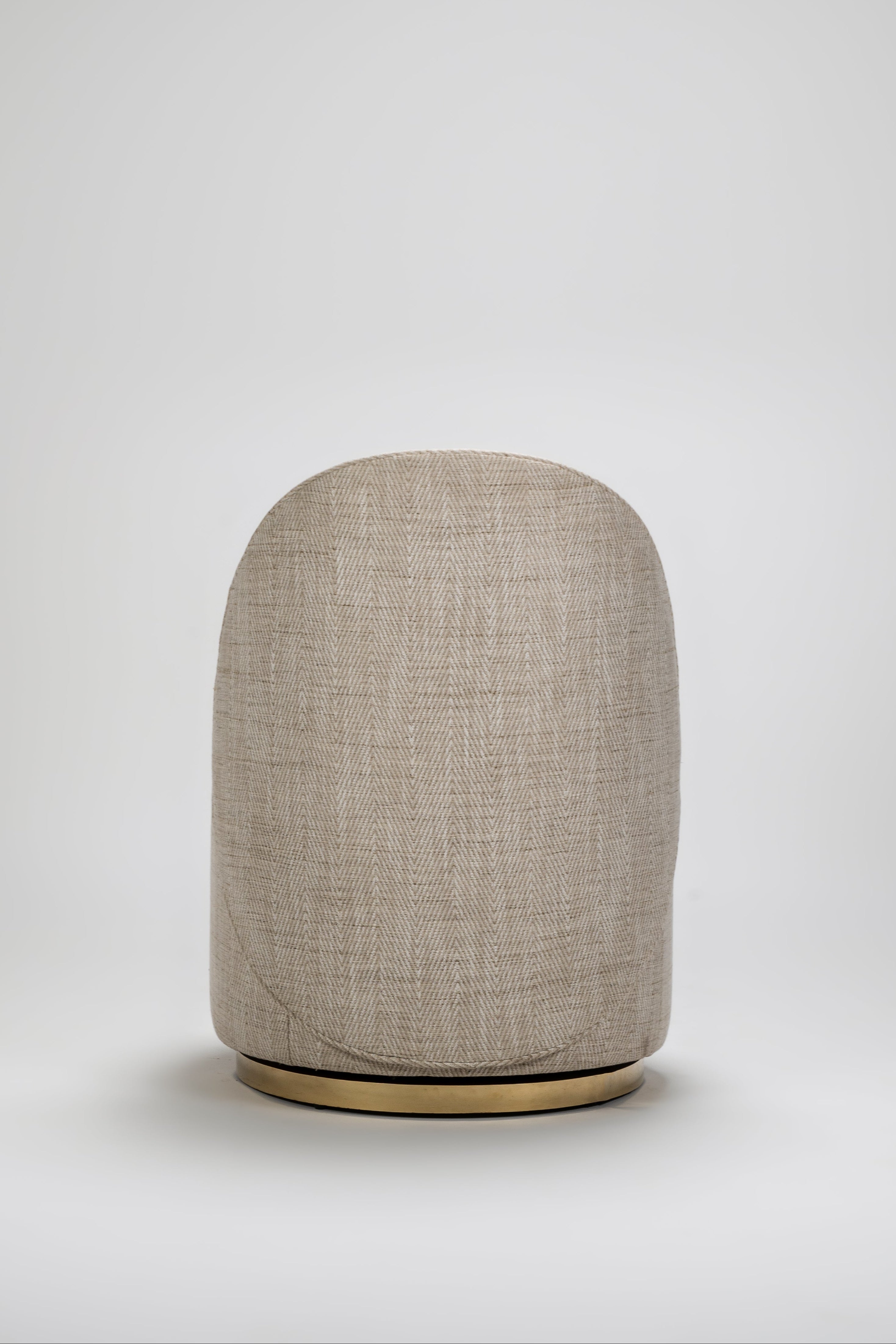 Textured cylindrical object on a white background