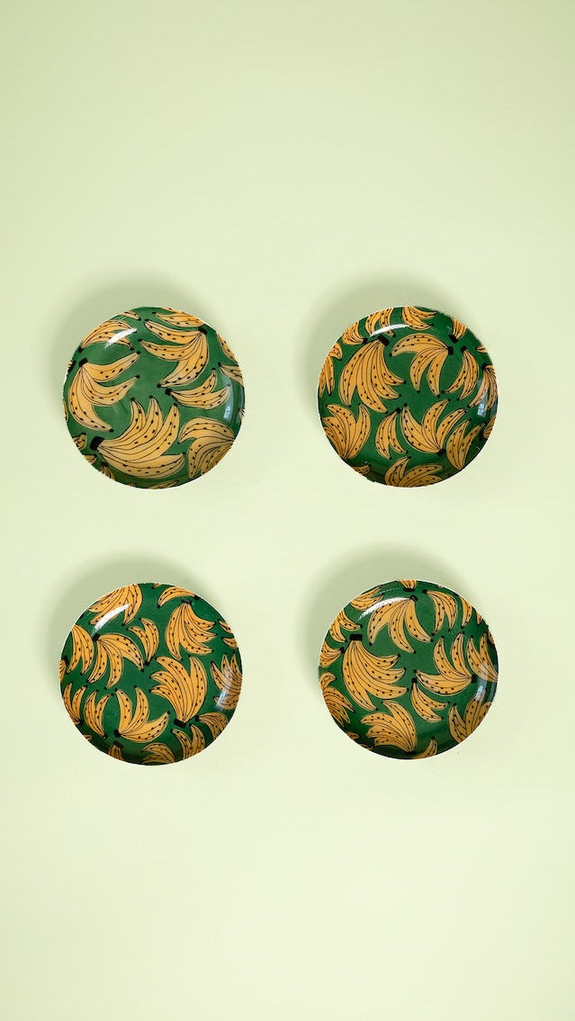 Banana Mini Plate - Set of 4