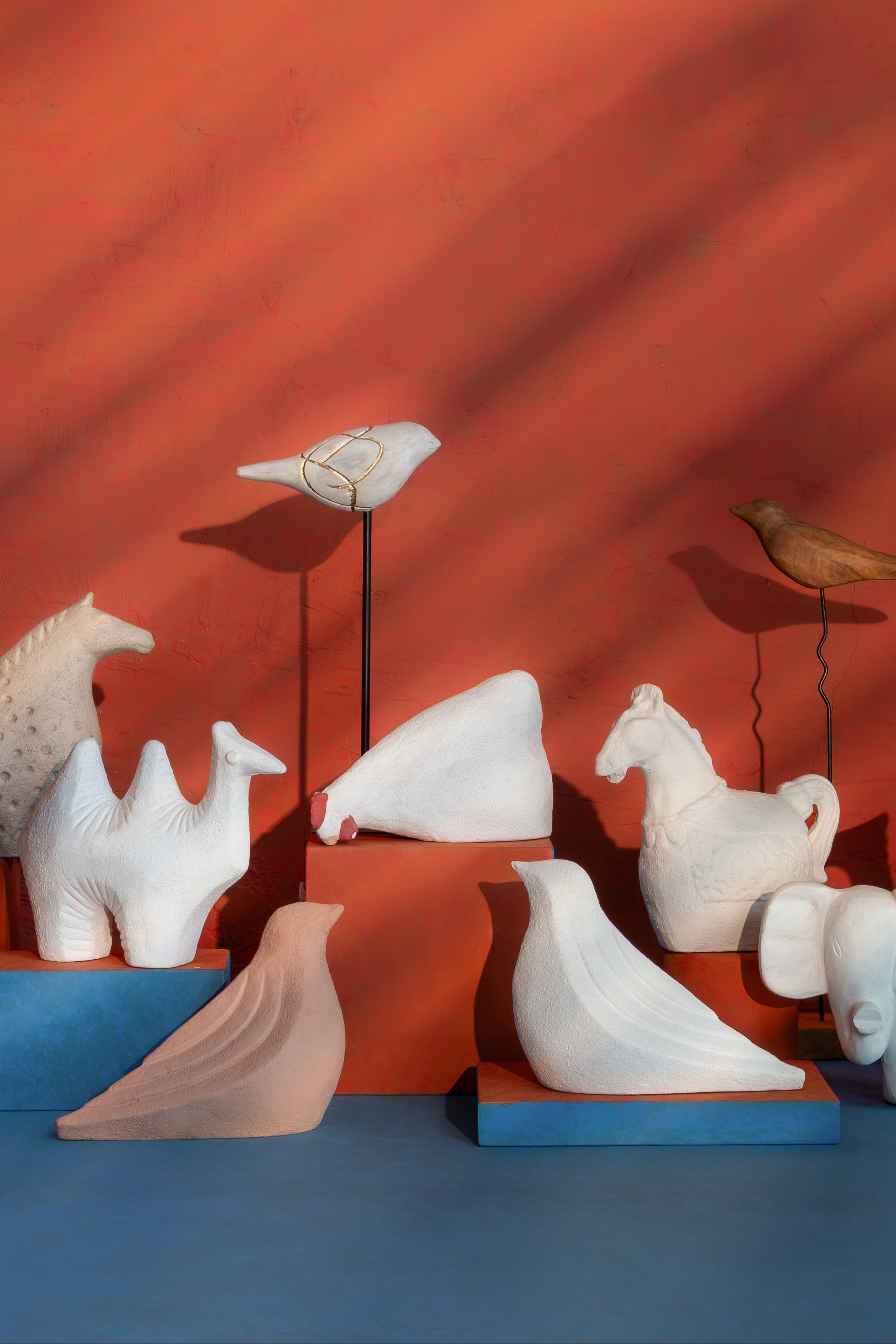 Ceramic Bird Sculpture (Terracota)