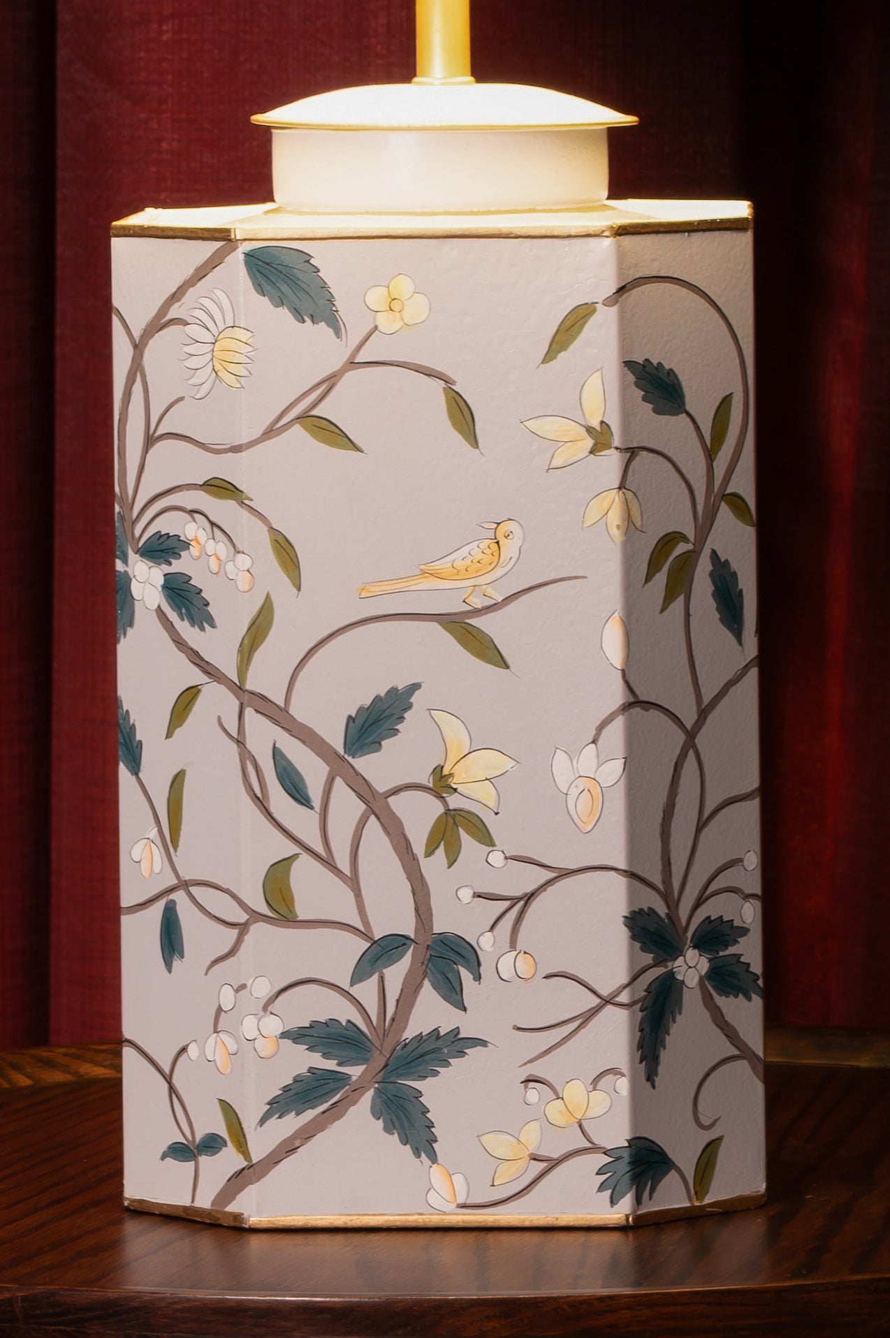 Floral Bloom Table Lamp (Grey)