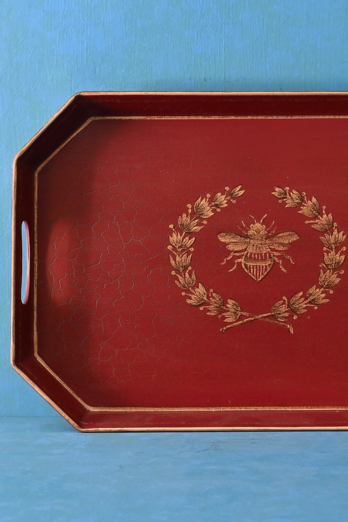 Honey Bee Serving Tray (Red)