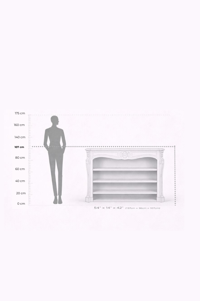 Loralai Fireplace Bookshelf