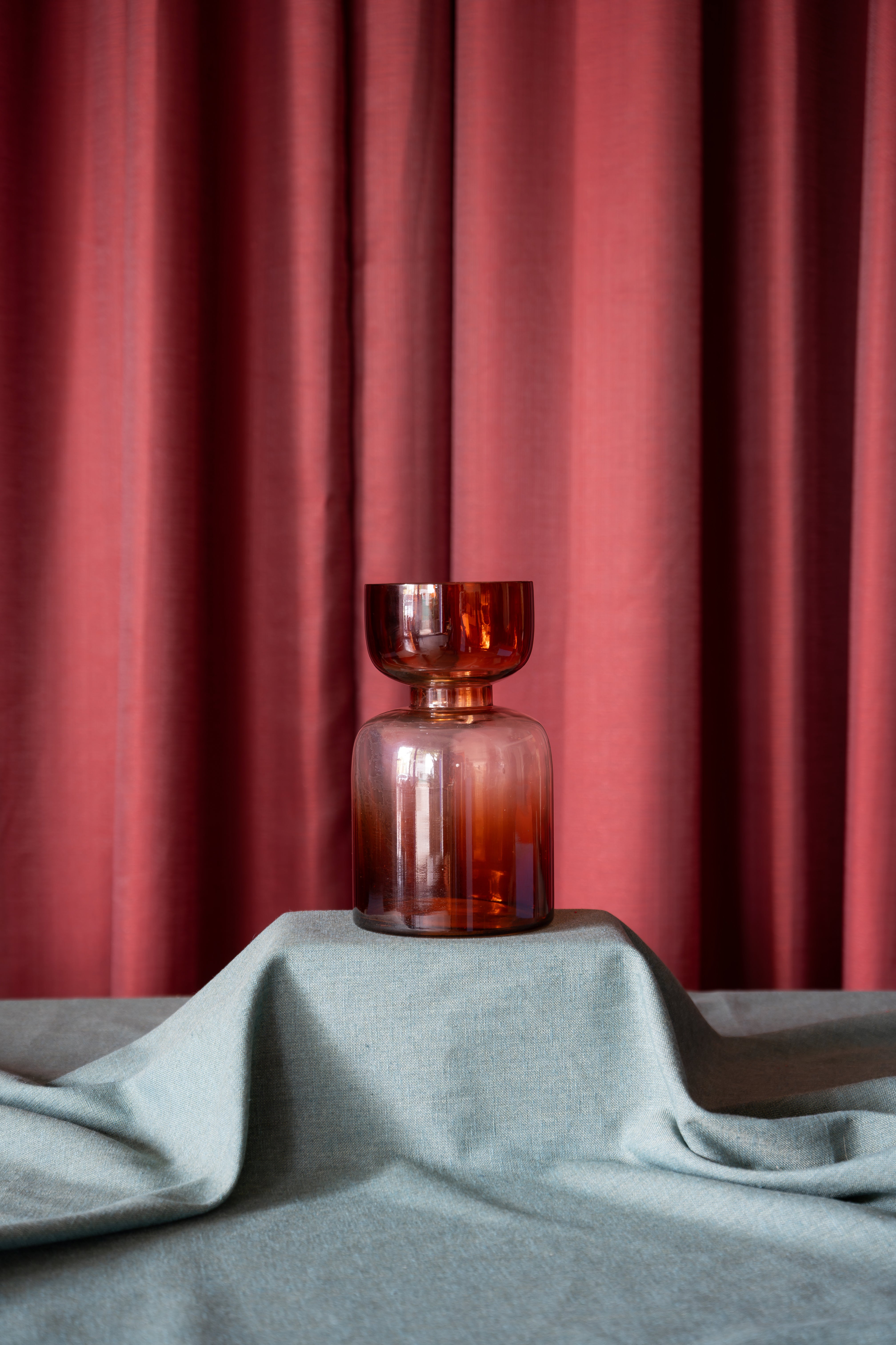 Amber Glass Vase (Medium)