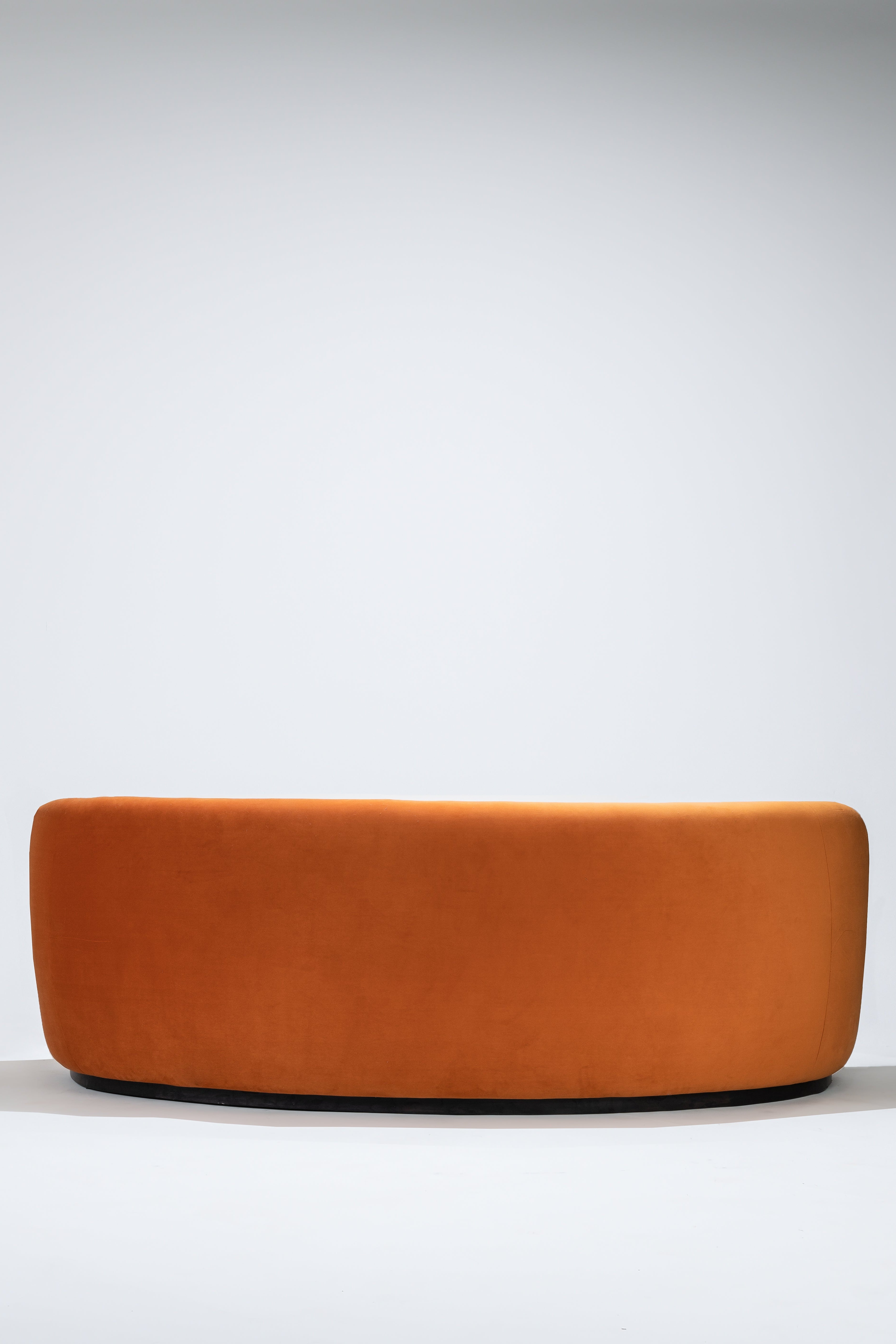Orange cushion on a white background