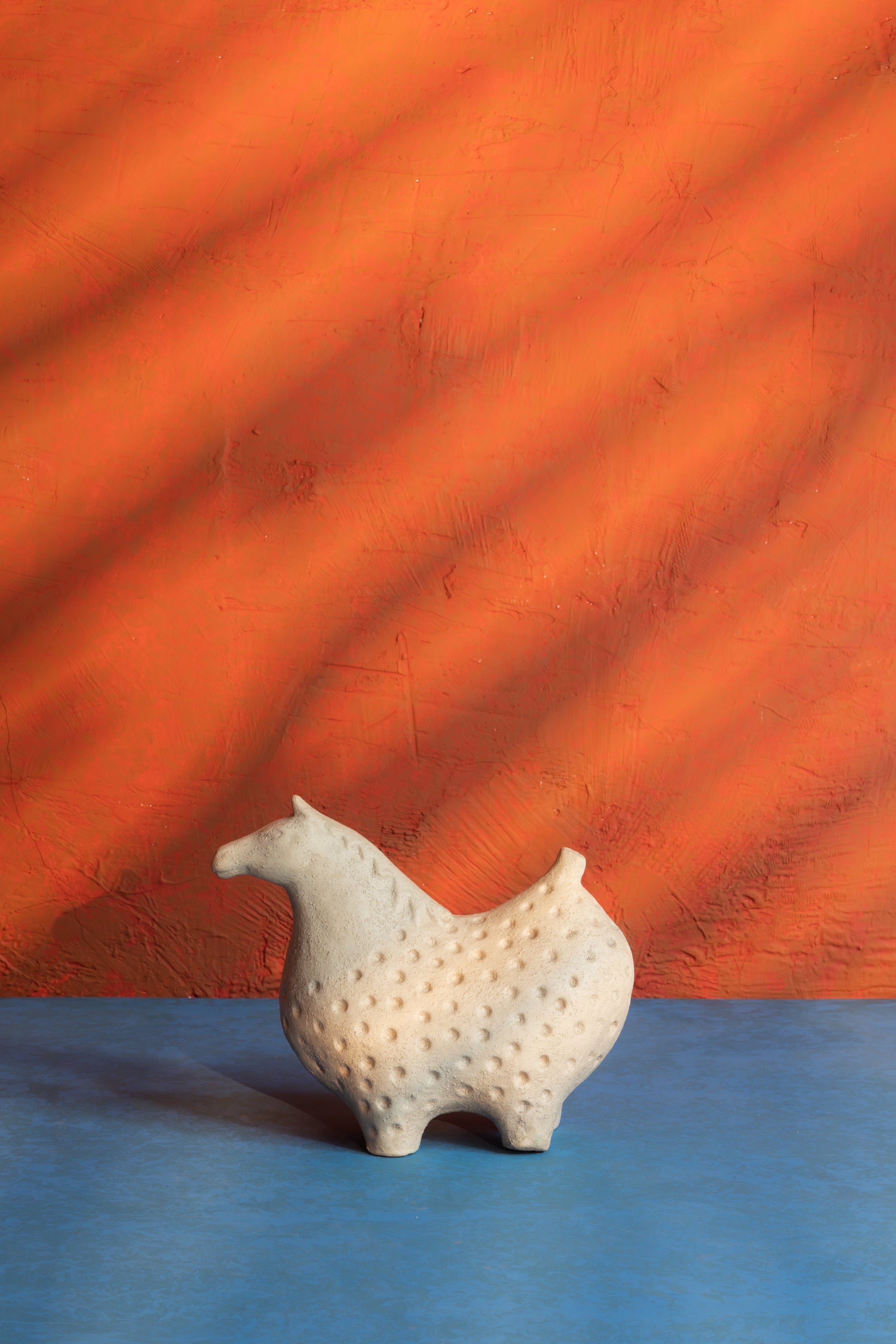 Ceramic Llama Sculpture