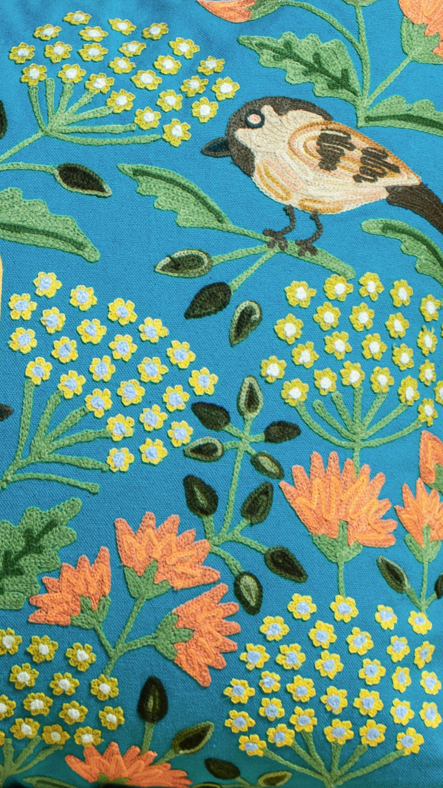 Chidiya (Blue) Cushion