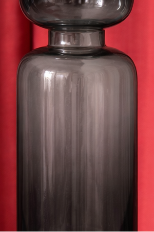 Fog Grey Glass Vase (Large)