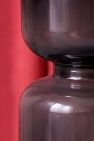 Fog Grey Glass Vase (Medium)