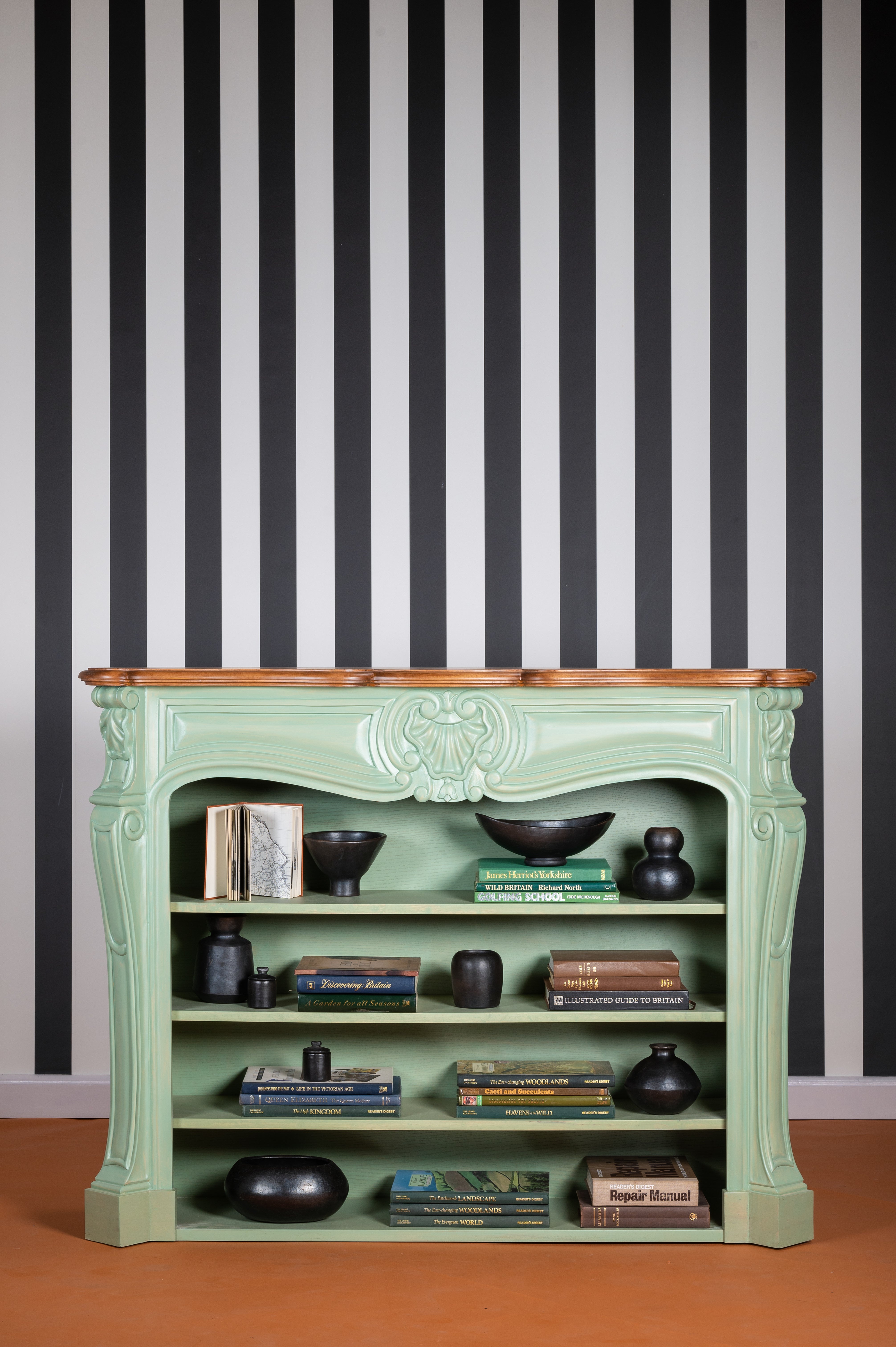 Loralai Fireplace Bookshelf