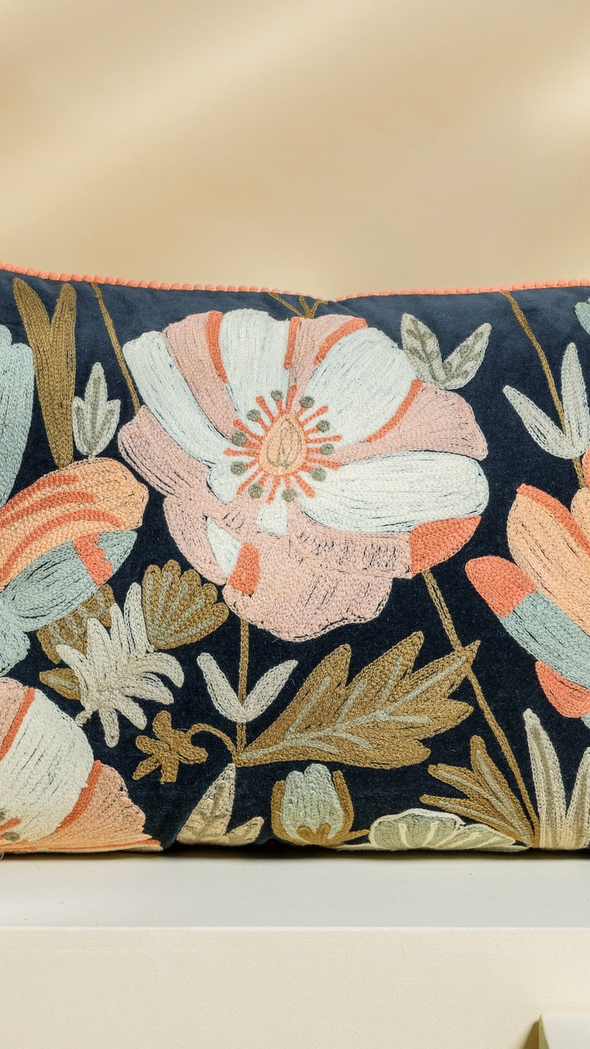 Phool (Blue) Cushion