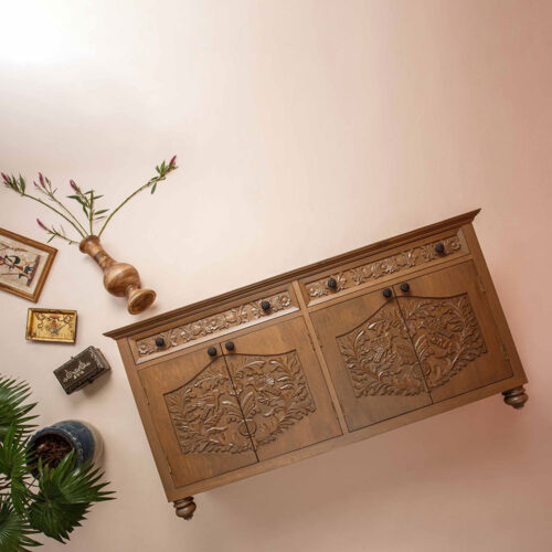 Mira Wooden Crockery Cabinet & Sideboard
